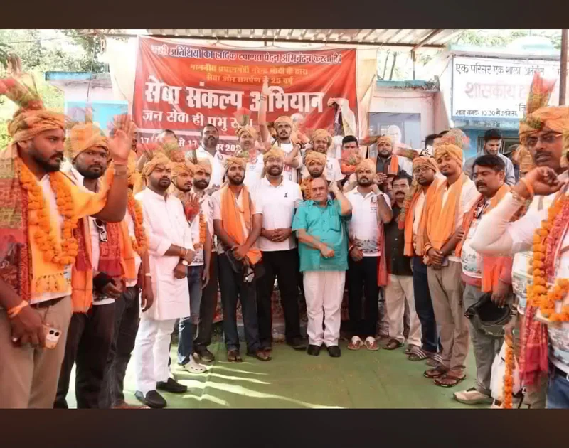 सेवा संकल्प यात्रा का नटेरन ब्लॉक में हुआ आत्मीय स्वागत